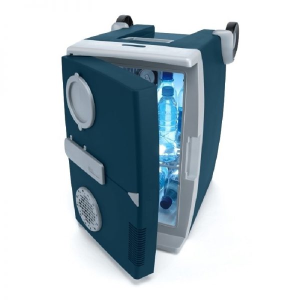 Borsa Frigo Con Ruote DELURA 28 Litri - Trolley Termico Portatile - Per Picnic, Campeggio, Spiaggia - Blu