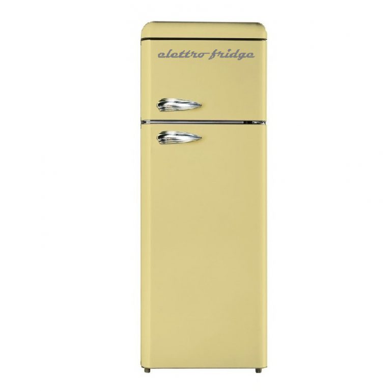 Frigorifero Vintage Kooper Doppia Porta – 240 L, Classe E, 54,6x55,4x148,7 Cm, Avorio, Con Freezer E Sbrinamento Manuale