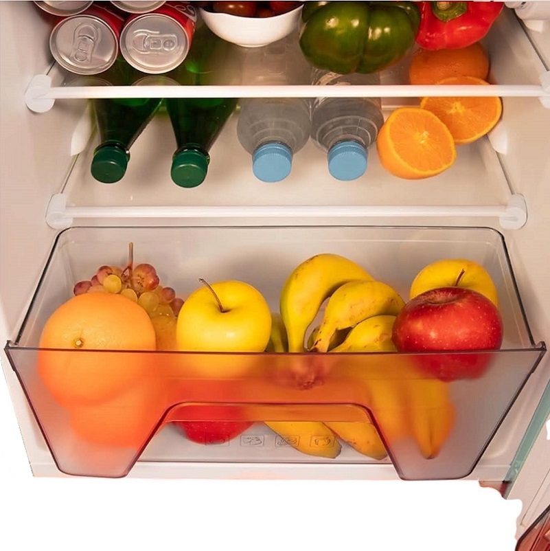 Mini Frigorifero doppia porta VINTAGE con freezer 86 litri Classe A+ - immagine 4