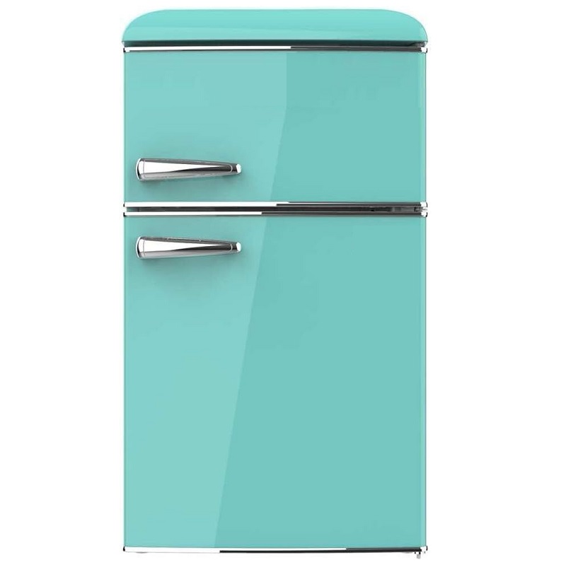 Mini Frigorifero doppia porta VINTAGE con freezer 86 litri Classe A+